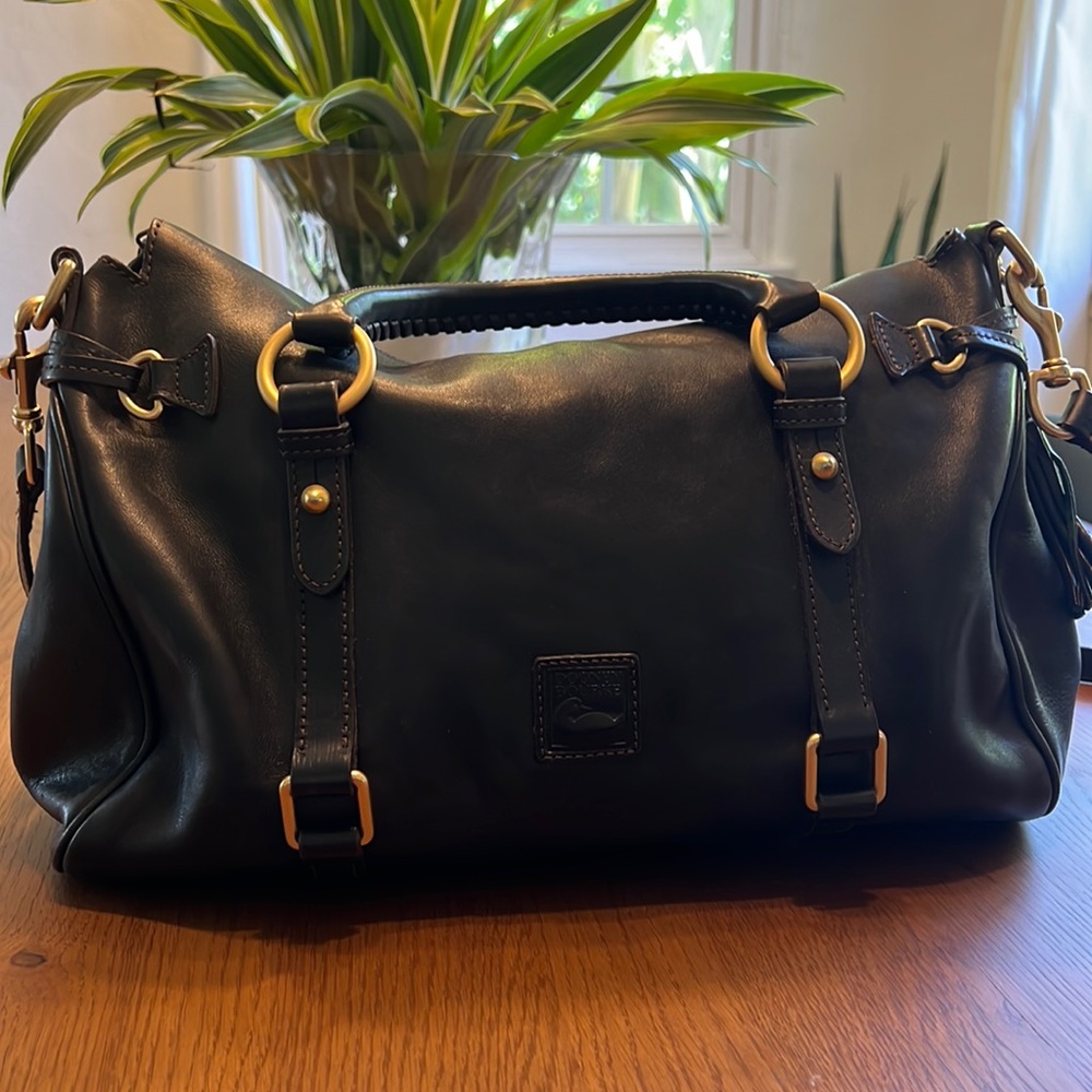 Dooney & Bourke Florentine Black Leather Satchel